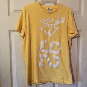 Abercrombie & Fitch Kids Muscle Fit Yellow Graphic T-Shirt Boys XL